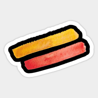 Aquarelle Stripes - Watercolor Minimal Sticker